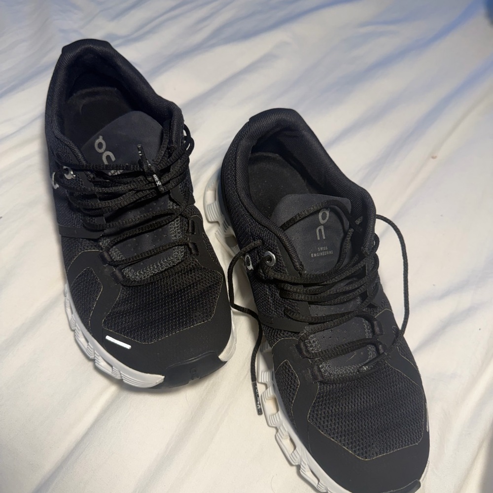 On Running Black and White Sneakers - Picture 2 of 7